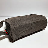 Чоловіча косметичка коричнева з кишенькою, фото 2
