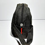 Чоловіча косметичка коричнева з кишенькою, фото 3