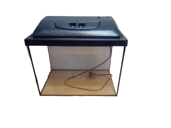 Прямокутний акваріум 30 л з кришкою і світильником 2 в 1