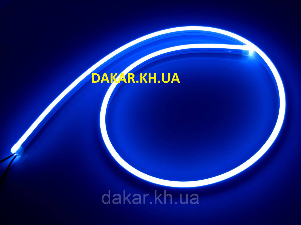 Гнучкий неон LED 24В 100см синій Flex neon