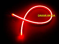 Світлодіодний гнучкий неон LED 12 В 25 см червоний Flex neon