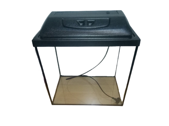 Прямокутний акваріум 35 л з кришкою і світильником 2 в 1, фото 1