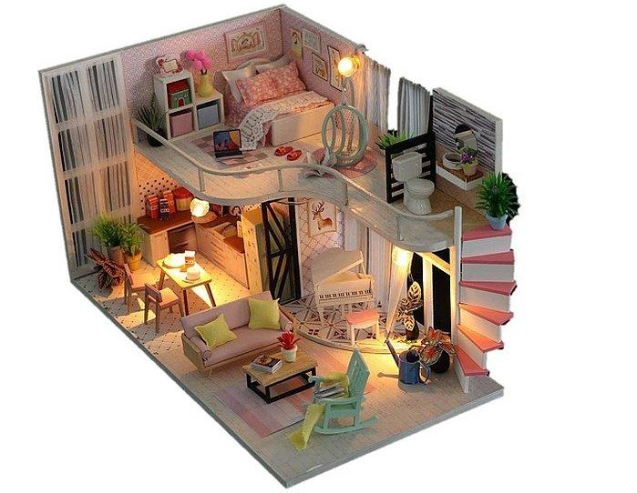 Інтер'єрний 3D конструктор DIY mini house MD 2505 М035, фото 1