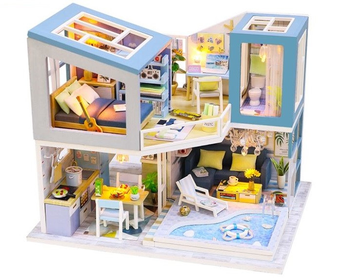 Інтер'єрний 3D конструктор DIY mini house MD 2506 М910, фото 1