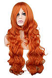 Перука руда довга, хвилясте волосся, фото 3
