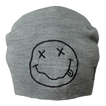 Шапка з вишивкою Nirvana сіра