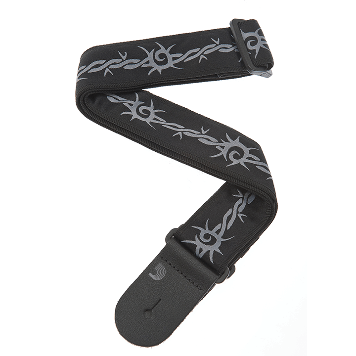 Ремінь гітарний D'ADDARIO 50F04 NYLON WOVEN GUITAR STRAP (BARBED WIRE)