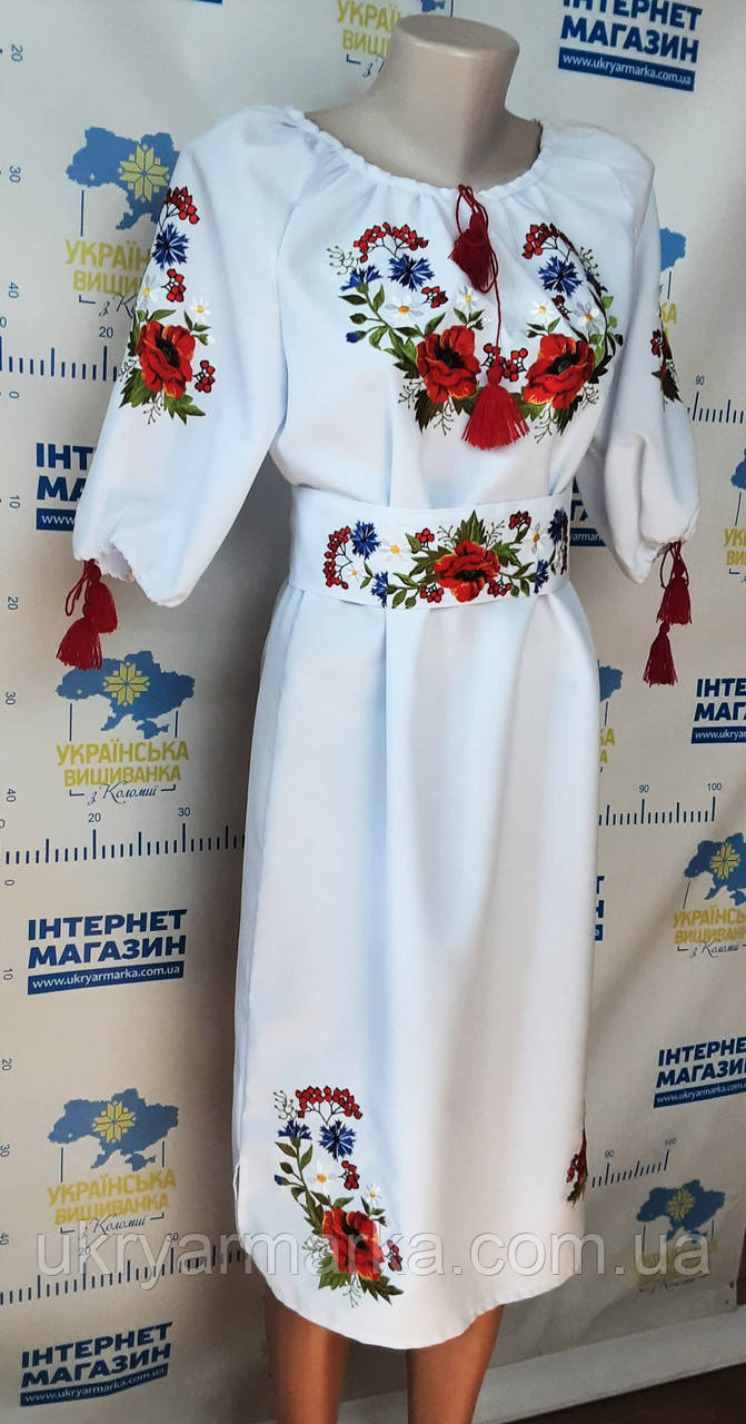Вишите жіноче плаття "Квіти літа"