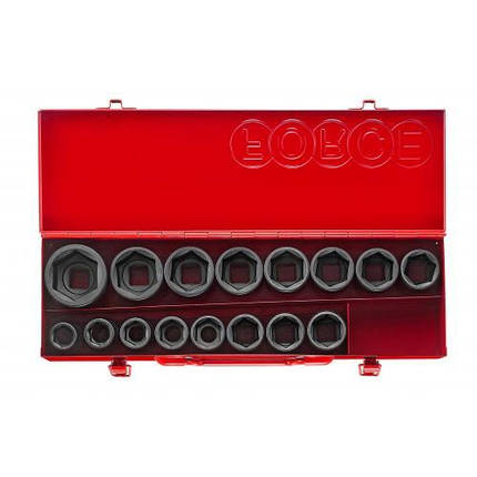 Набір головок 6-гр. ударних 16 пр. (19-46 мм) 3/4" 6163 F, фото 1