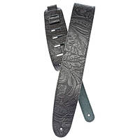 Гитарный ремень D'ADDARIO 25LE00 DELUXE LEATHER GUITAR STRAP (EMBOSSED, BLACK)