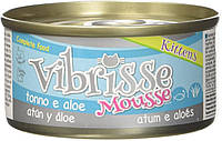Блок консервированного корма для котят с тунцом и алоэ в виде паштета Croci Vibrisse Mousse 24*70 г