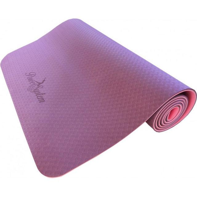 Килимок для йоги та фітнесу Power System Yoga Mat Premium PS-4060 Pink, фото 1