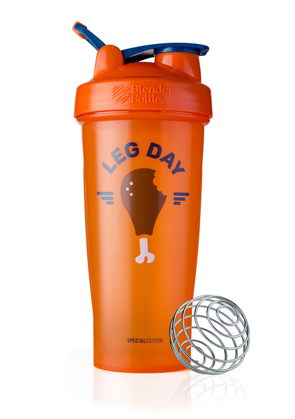 Спортивний шейкер BlenderBottle Classic Loop 820ml Special Edition Leg Day Orange (ORIGINAL), фото 1