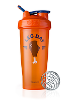 Спортивний шейкер BlenderBottle Classic Loop 820ml Special Edition Leg Day Orange (ORIGINAL)