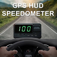 Автомобільний цифровий GPS Спідометр Hud GPS C60S Speedometer GPS спідометр універсальний 12-24V