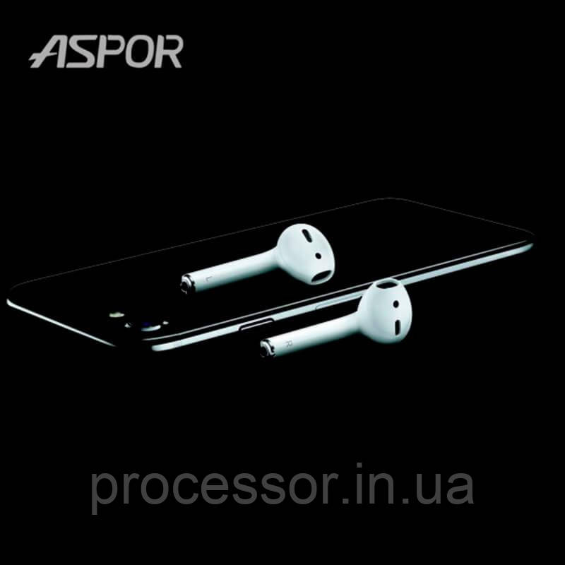 Bluetooth-навушники Aspor AirPods S4004 wireless charger кейс із бездротовою зарядкою, Оригінал!