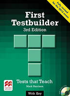 Книга First Testbuilder 3rd Edition with key and Audio CDs (2015 exam): Mark Harrison / Macmillan Education