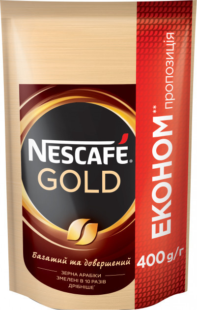 Кава Nescafe Gold розчинна сублімована, 400 г