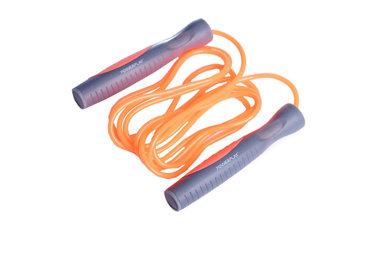 Скакалка PowerPlay 4204 Жовтогаряча, фото 1