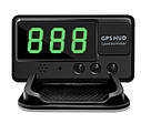 GPS-Спідометр C60 Автомобільний цифровий Speedometer GPS-спідометр, 2 в 1 + проєктор на лобове скло авто, фото 7