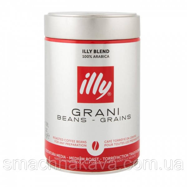 Кава в зернах ILLY Grani Beans Grains (Medium Roast) 250 г. Італія