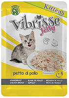 Блок паучей для котят с куриной грудкой в желе Croci Vibrisse Jelly Kittens 18*70 г