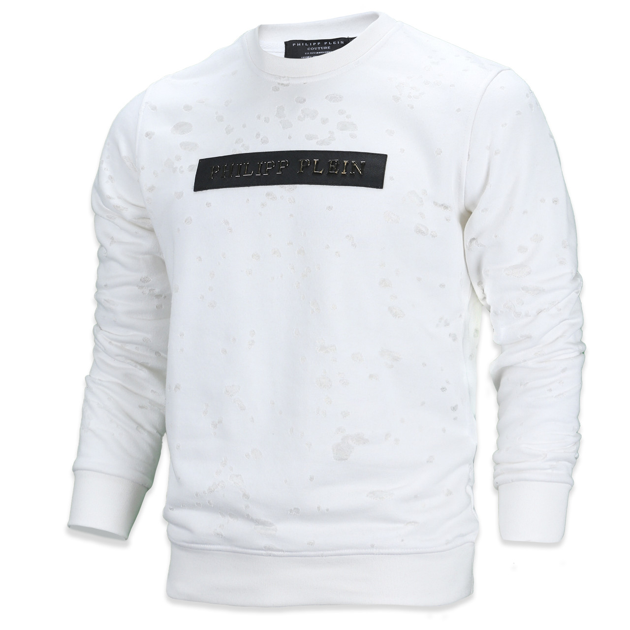 Світшот чоловічий молочний PHILIPP PLEIN з великим патчем MILK M(Р) 20-520-012