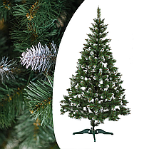 Ялинка Штучна Королева Лідія 1.2 м. Ялинка з білими кінчиками. Штучна Ялинка. Ялинка ПВХ зелена, фото 4