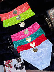 Трусики батальні NuoYa олія вузький бік з ажуром 2XL (48 р) тільки білі (9587)