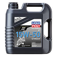 Liqui Moly Motorbike 4T Street 15W-50 4л (1689) Синтетическое моторное масло для мотоциклов 4-т