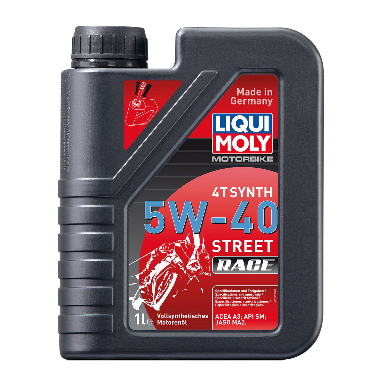 Liqui Moly Motorbike 4T Synth Street Race 5W-40 1л (2592) Синтетична моторна олива для мотоциклів 4-т