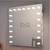 Подвесное зеркало с подсветкой MARKSON FONS MS 608 без рамы 90х90 см, белое