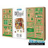 Міні-інтер'єрна модель ручної роботи Robotime Бібліотека, фото 2