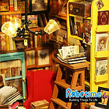 Міні-інтер'єрна модель ручної роботи Robotime Бібліотека, фото 3