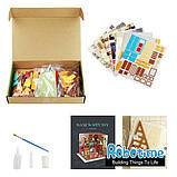 Міні-інтер'єрна модель ручної роботи Robotime Бібліотека, фото 6