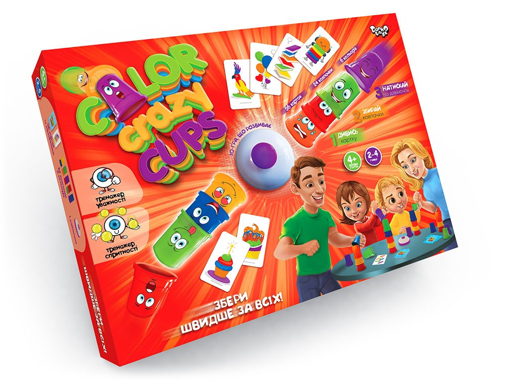 Настільна гра Danko Toys Color Crazy Cups ДТ-БІ-07-65