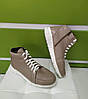 STTOPA деми зима. Розміри 40-44. кросівки на широку ногу великих розмірів шкіряні. 212-4044 Бежеві, фото 2