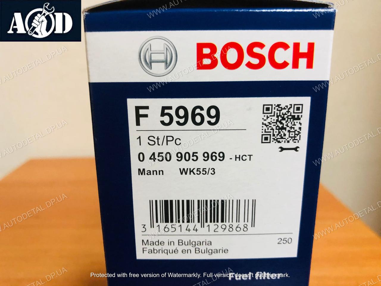 Фильтр топливный Daewoo Lanos 1997--> Bosch (Германия) 0 450 905 969 - фото 2 - id-p183028279