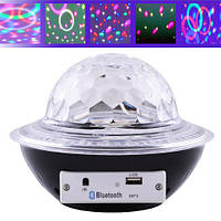Лазер диско CY-6740 UFO Bluetooth crystal magic ball, 220V, пульт Д/У