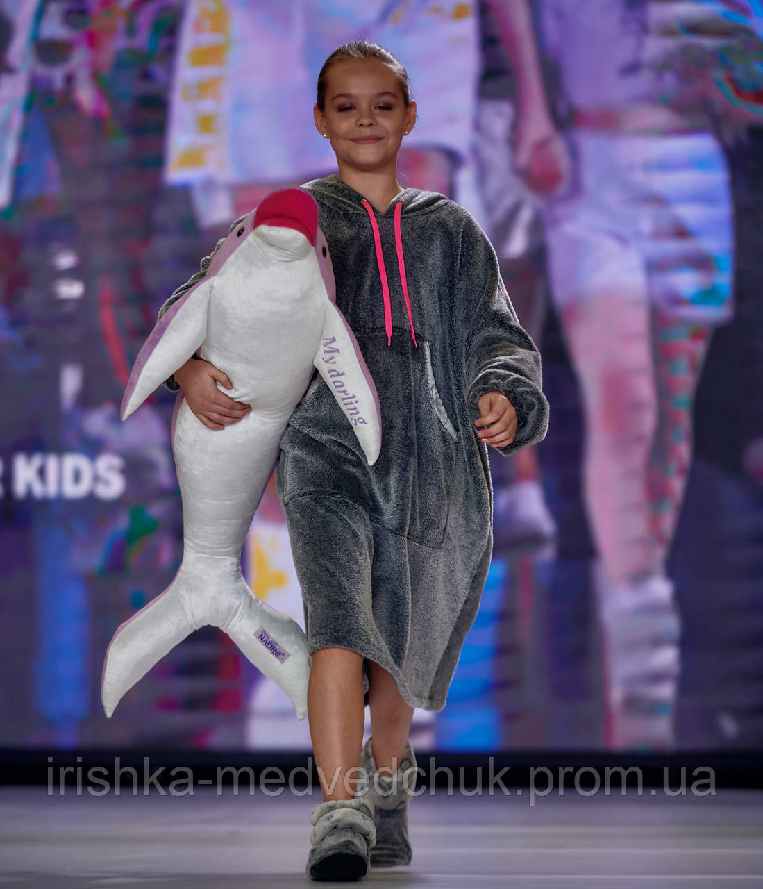 Худі Silver для дому Eirena Nadine (929-58) та чобітки на зріст 152-158 сірий