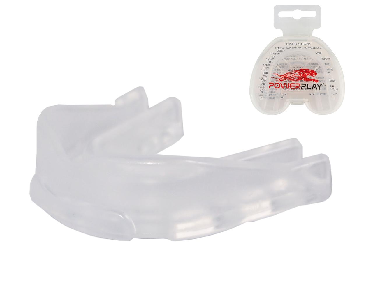 Капа боксерська PowerPlay 3307 SR Прозора, фото 1