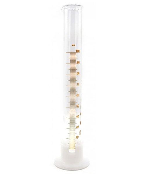 Мерный цилиндр колба для спиртовых ареометров Стеклоприбор 100 мл - фото 1 - id-p1294646814