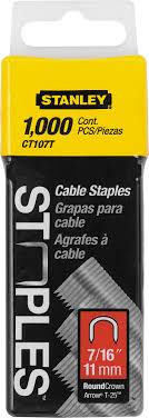 Скоби для кріплення кабелю Stanley Cable 1-CT107T тип S 11 мм, фото 2