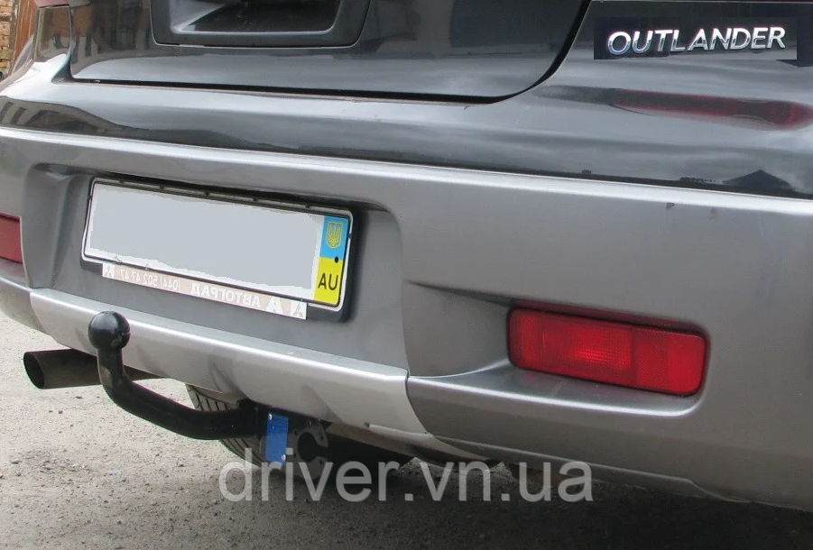 Фаркоп Mitsubishi Outlander 2001–2008, + електропакет, гачок зйомний