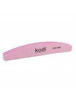 Баф для ногтей Kodi Professional Полумесяц 100/180, розовый
