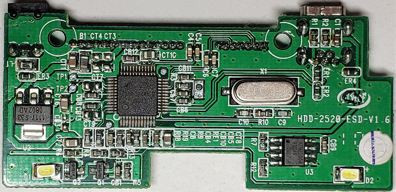 HDD PCB HDD-2520-ESD-V1.6 Hitachi SimpleDRIVE Mini перехідник адаптер USB 2.0 - SATA