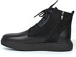 Черевики зимові шкіряні нубук чорні чоловіча зимова взуття великих розмірів Rosso Avangard Whisper 2 Combi SL BS, фото 3
