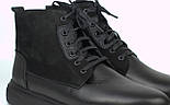 Черевики чоловічі зимові шкіряні нубук чорне взуття на хутрі Rosso Avangard Whisper 2 Combi SL, фото 8