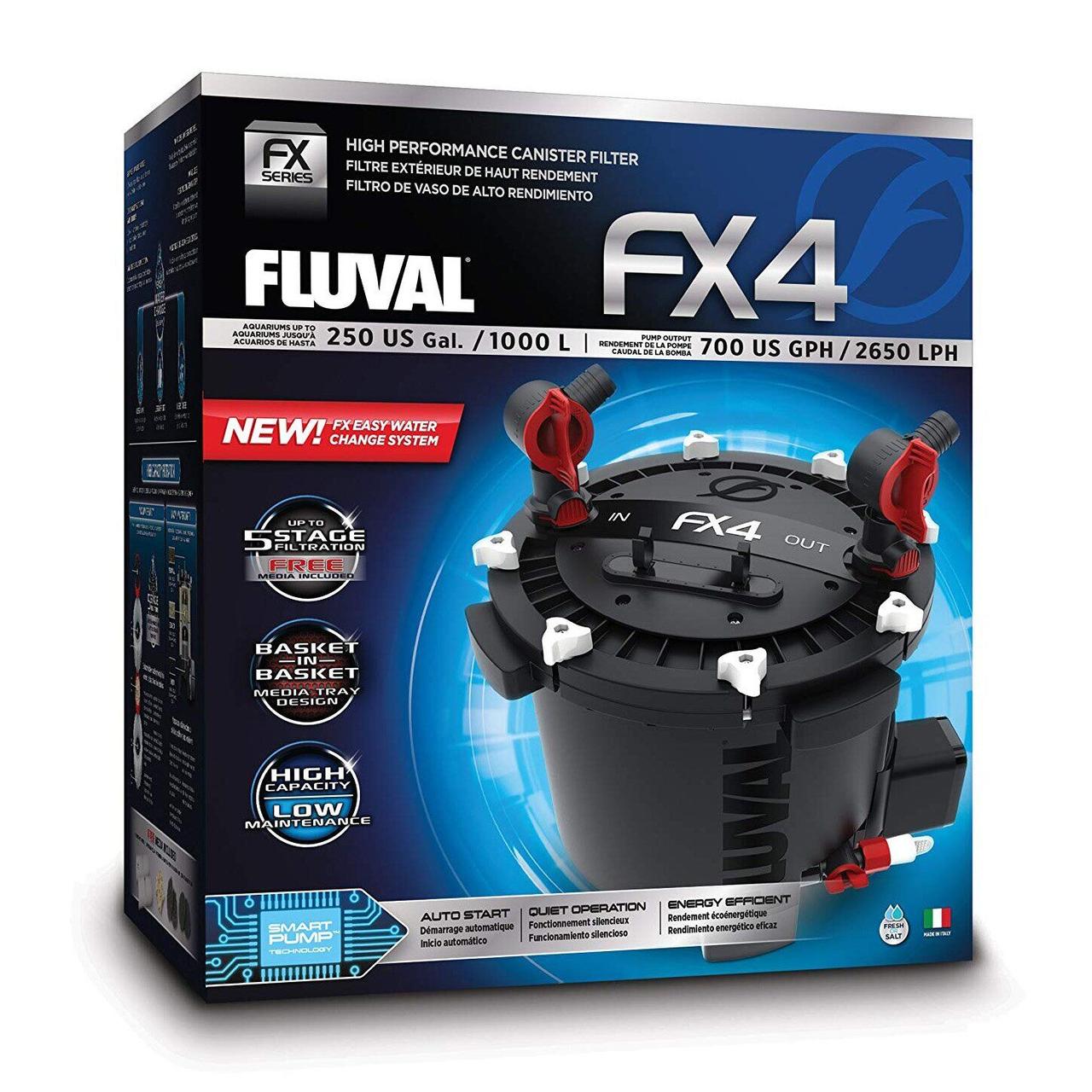 Фільтр зовнішній для акваріума, Fluval FX4, 1700 л/ч.