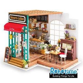 Міні-інтер'єрна модель ручної роботи Robotime Кафе подарунок